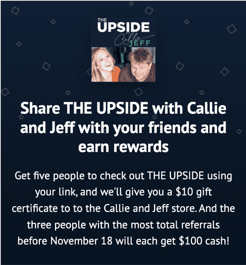 The Upside referral page