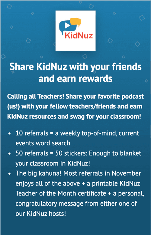 KidNuz referral page